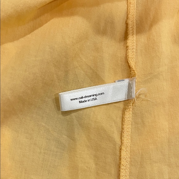 Cali Dreaming 100% Cotton Maxi Dress with Long Sleeves, Size small - Picture 3 of 4